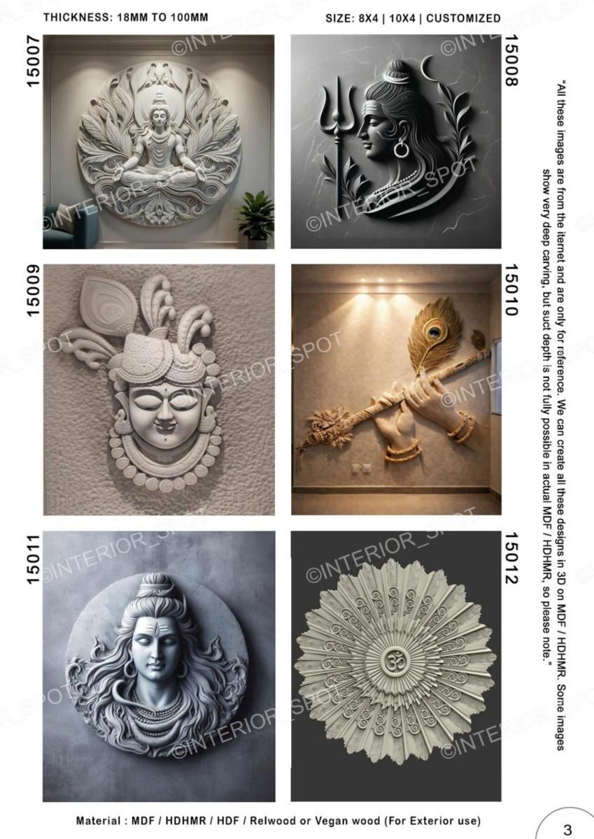 469 God & Temple Carvings Catalog Page