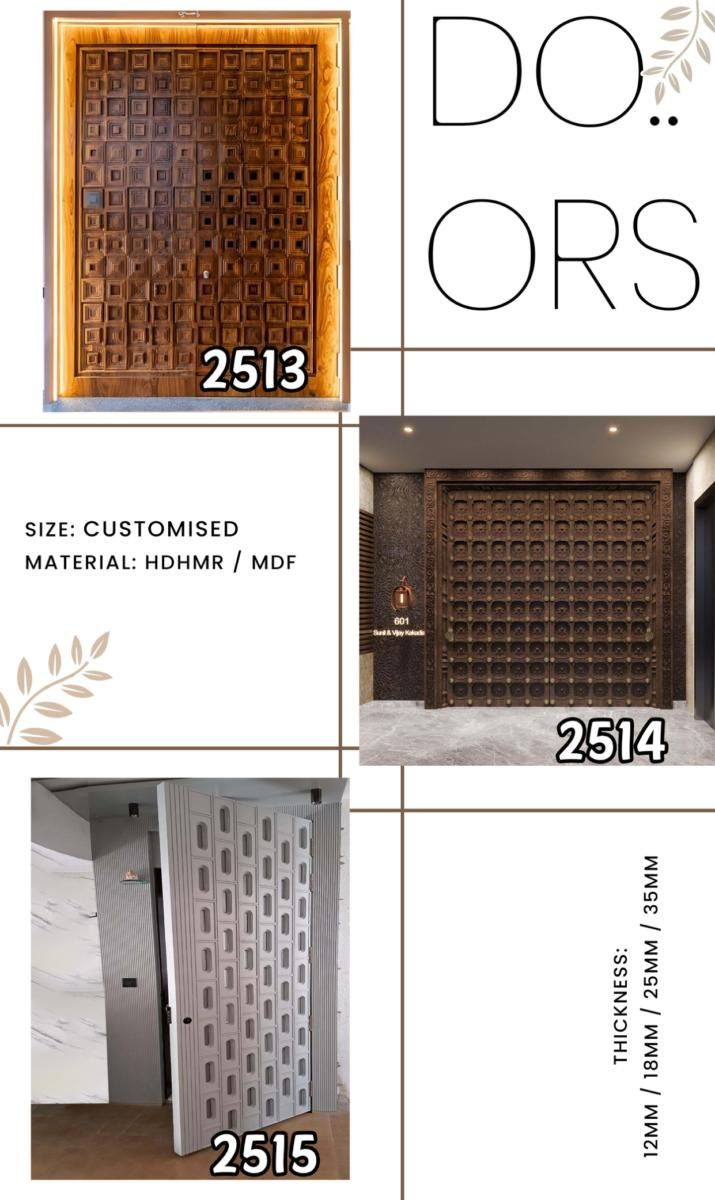 IS Custom CNC Doors Catalog Page