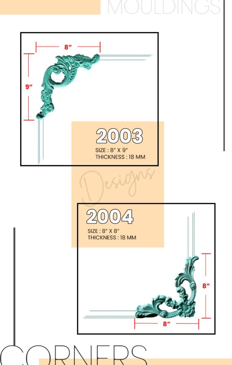 IS Decorative Corners Catalog Page