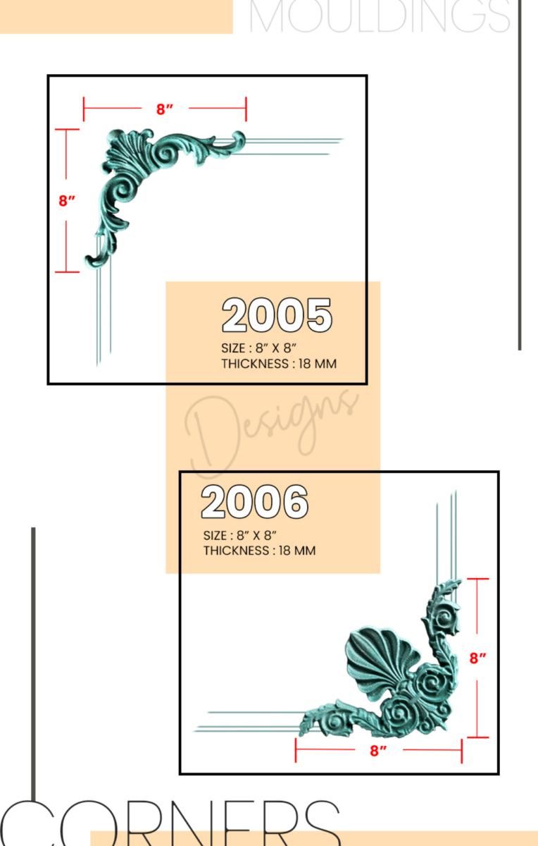 IS Decorative Corners Catalog Page