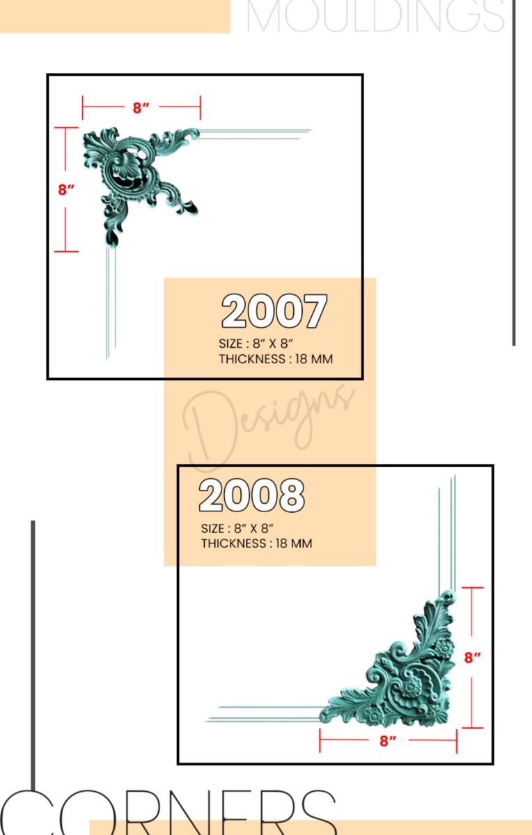 IS Decorative Corners Catalog Page