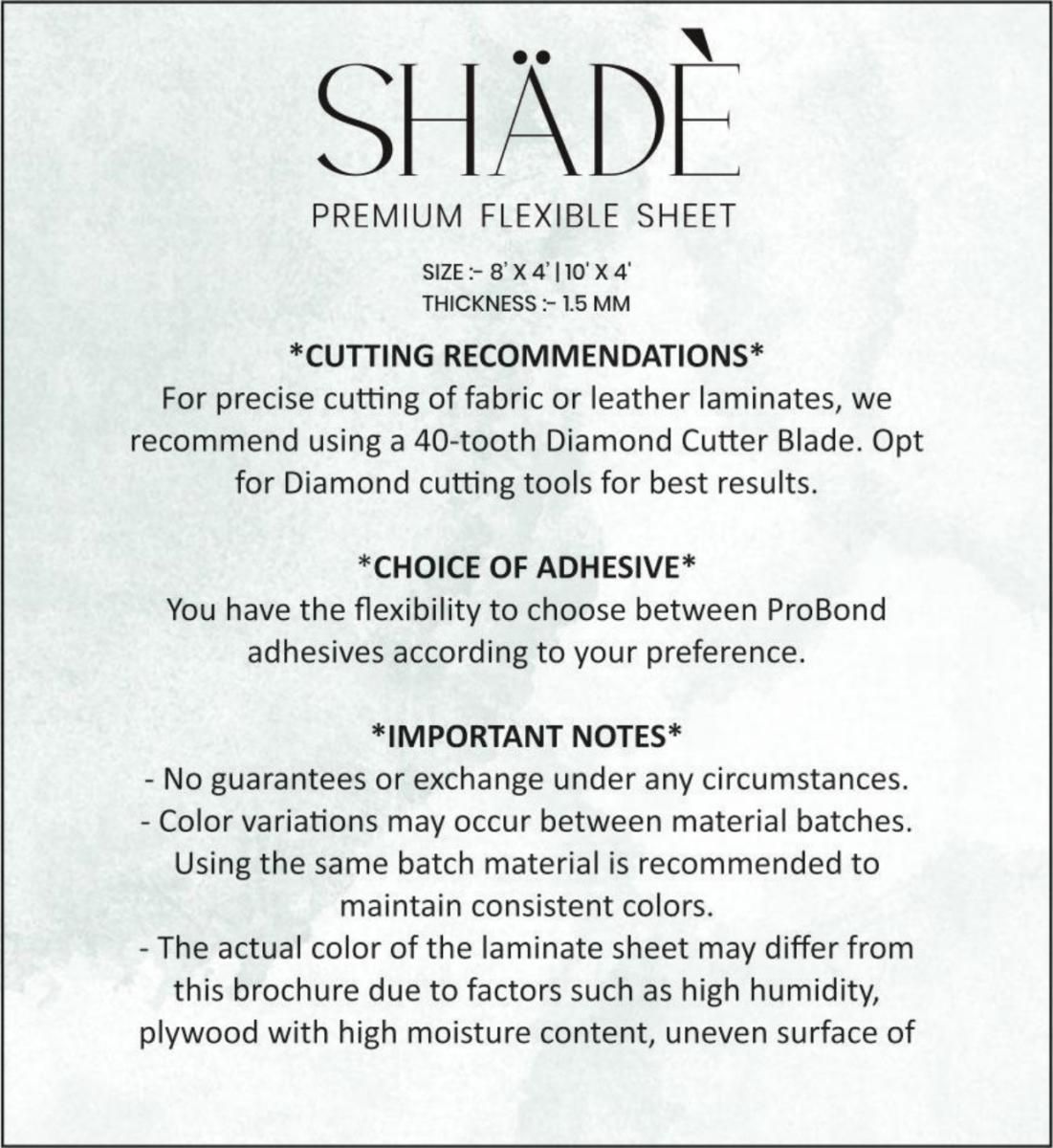 IS Shade Designer Sheets Catalog Page