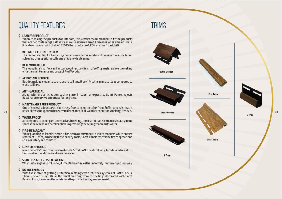 JEON PVC Soffit Catalog Page