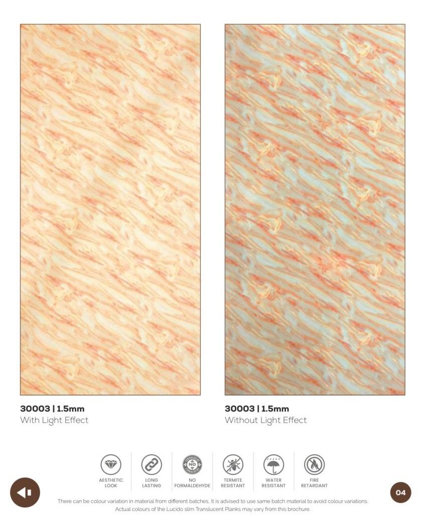 Lucido Slim Panels Catalog Page