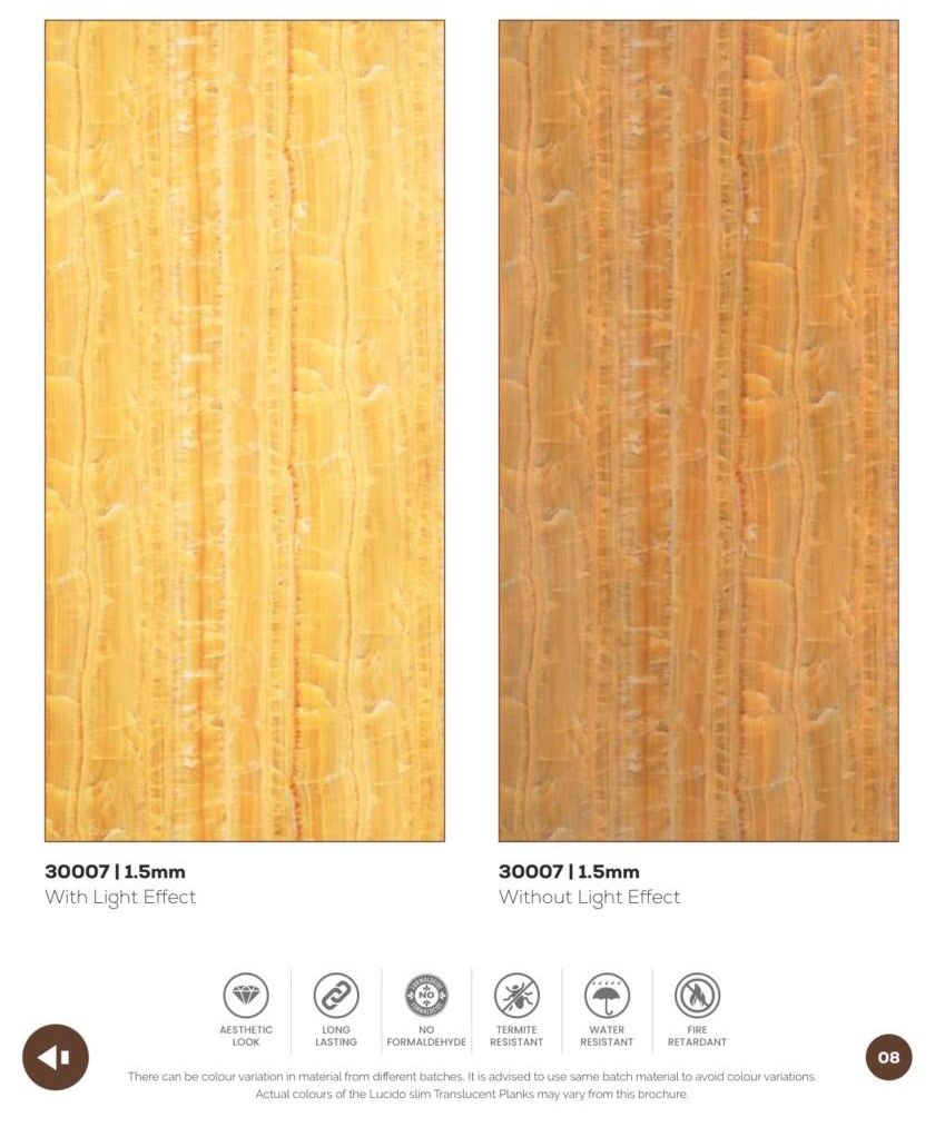 Lucido Slim Panels Catalog Page