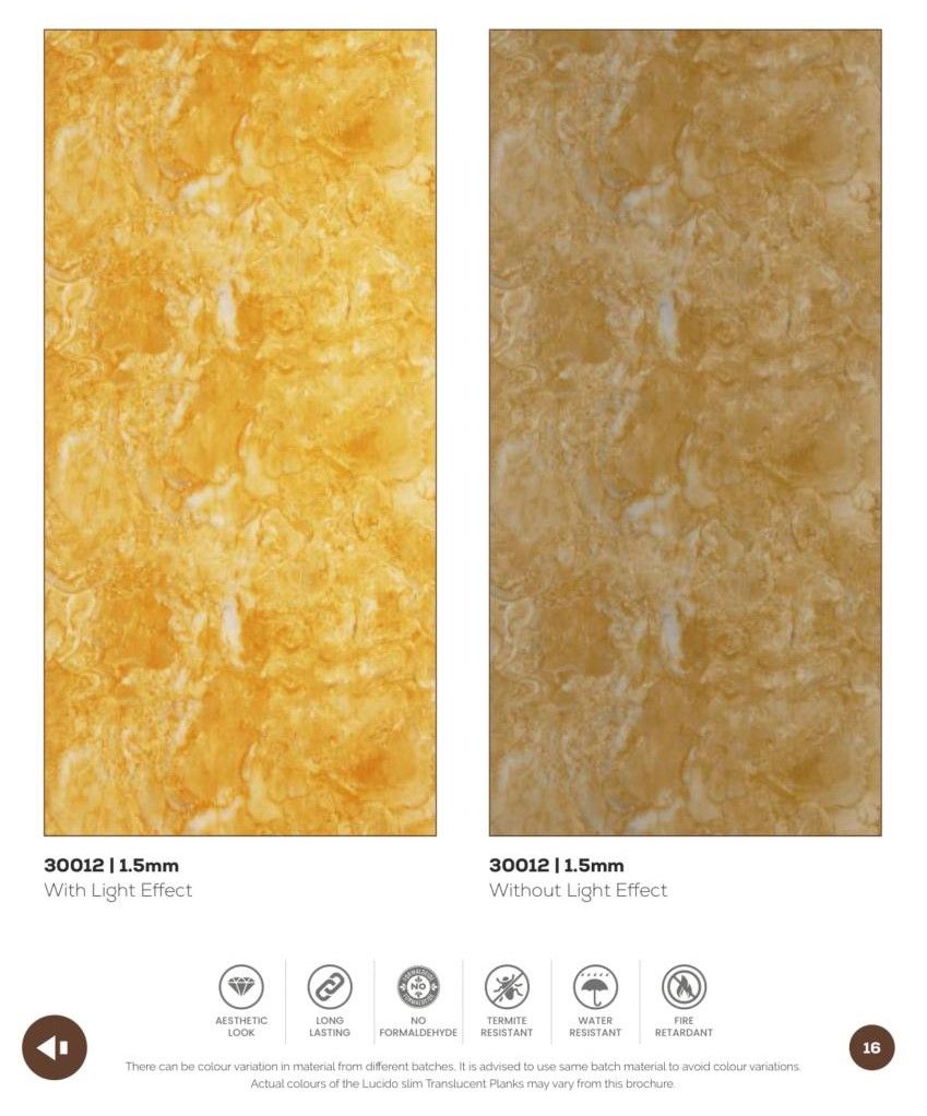 Lucido Slim Panels Catalog Page