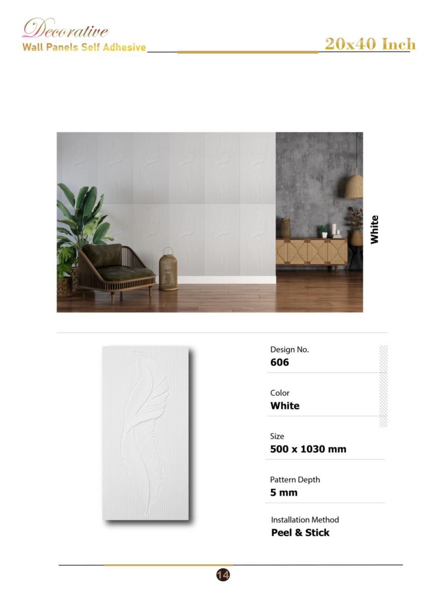 20x40 Self Adhesive Series Catalog Page