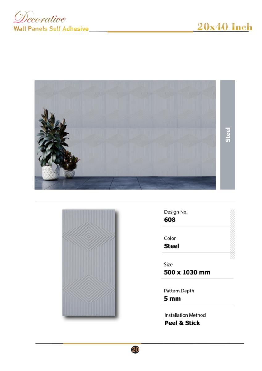 20x40 Self Adhesive Series Catalog Page