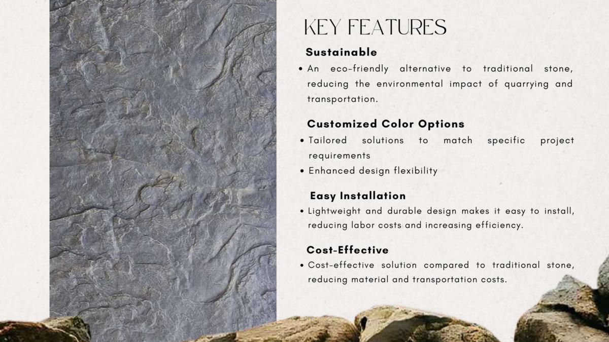 ROCKOERA PU Stone Catalog Page