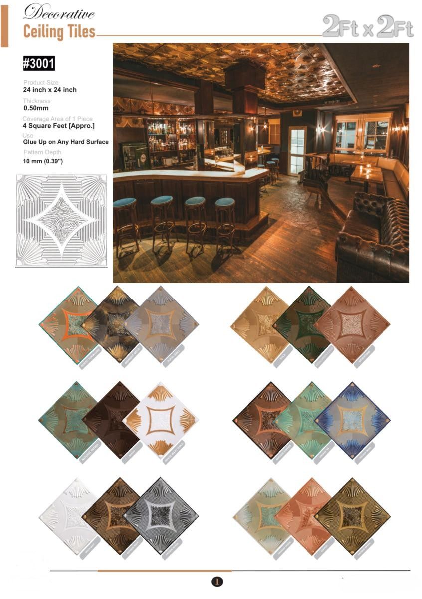 Soni Decor 2x2 Panels Catalog Page
