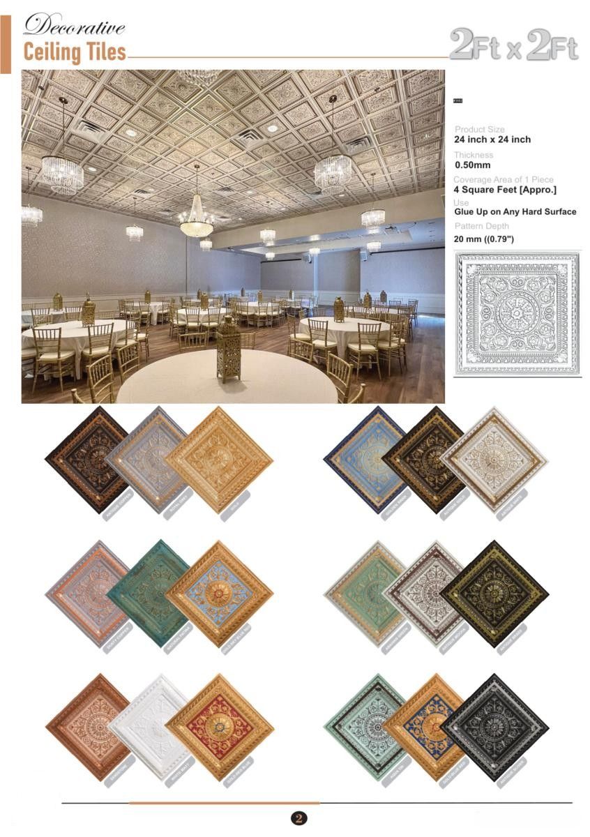 Soni Decor 2x2 Panels Catalog Page