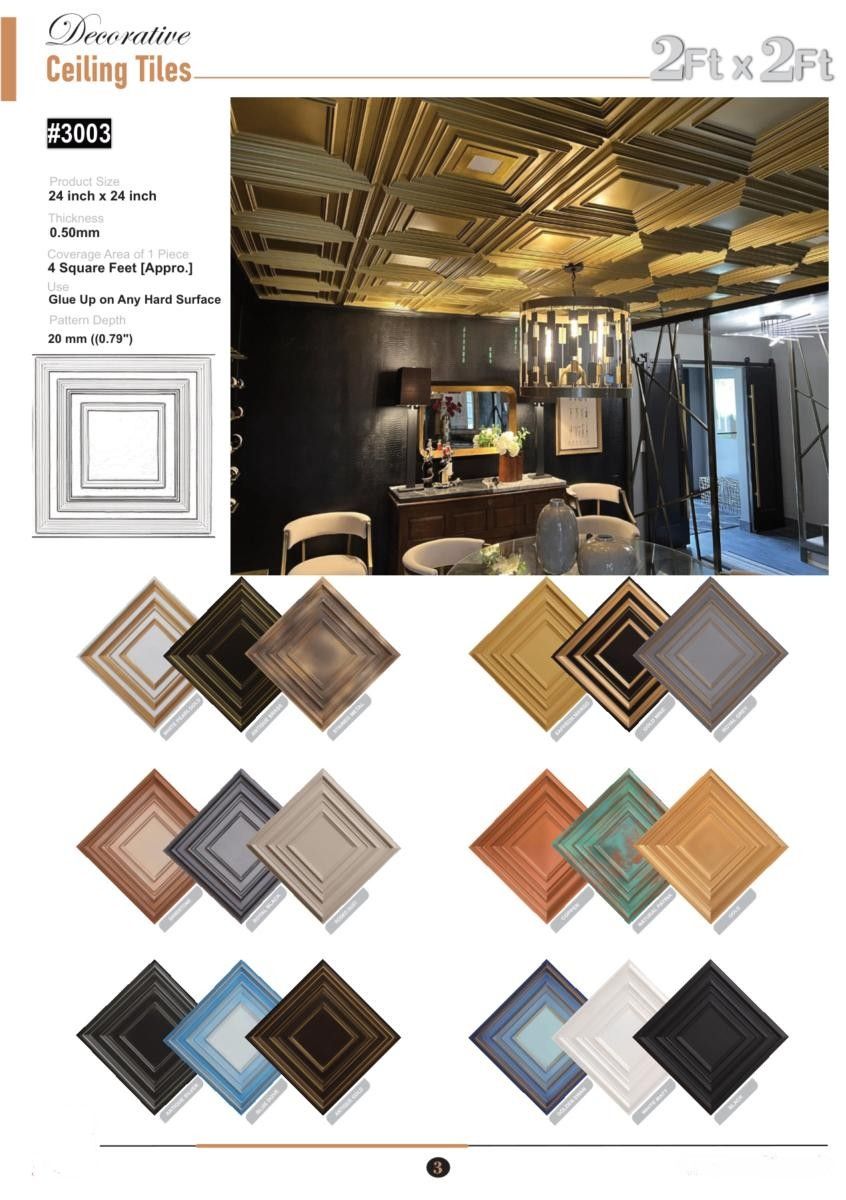 Soni Decor 2x2 Panels Catalog Page