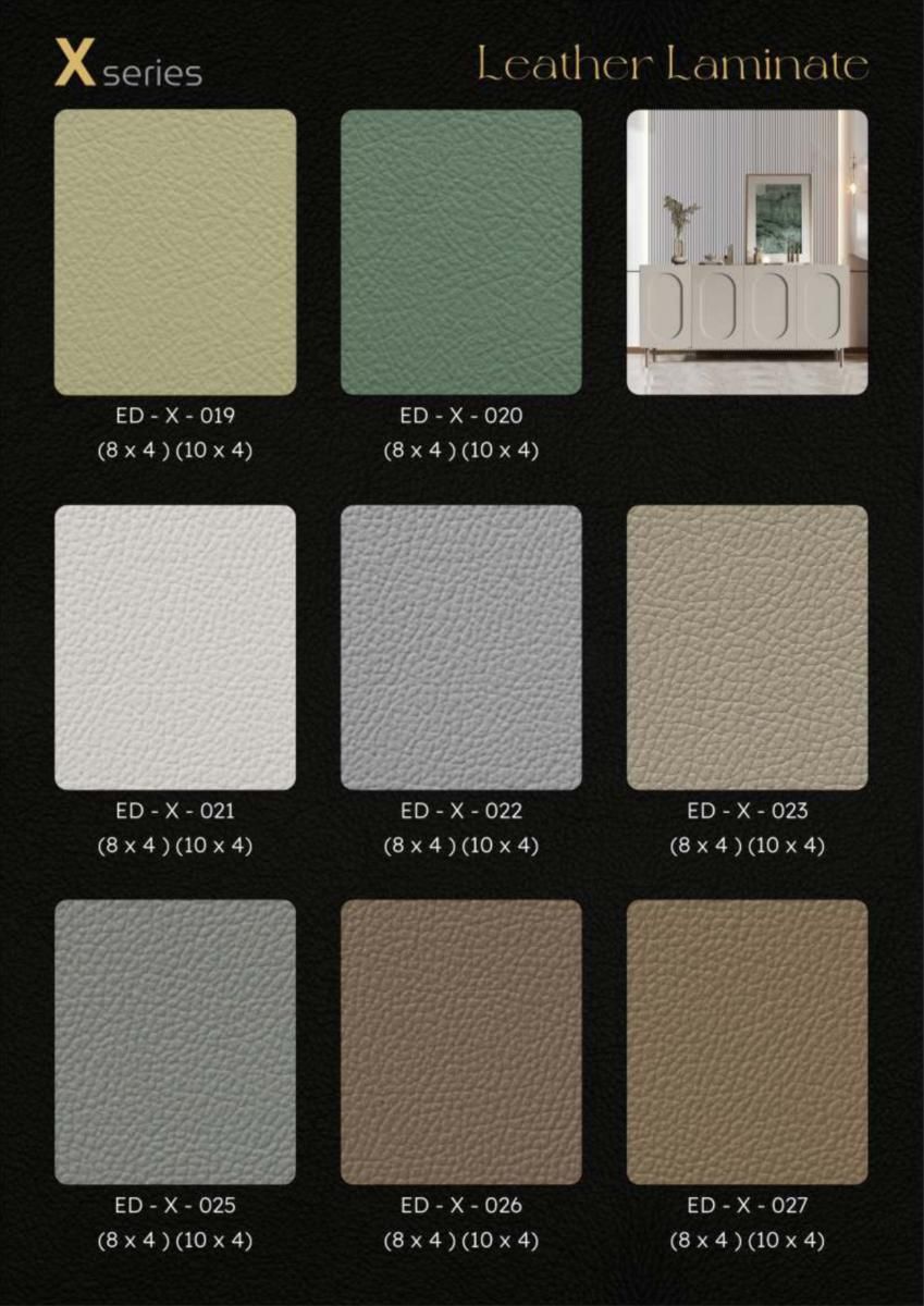 XYA Leather Laminate Catalog Page