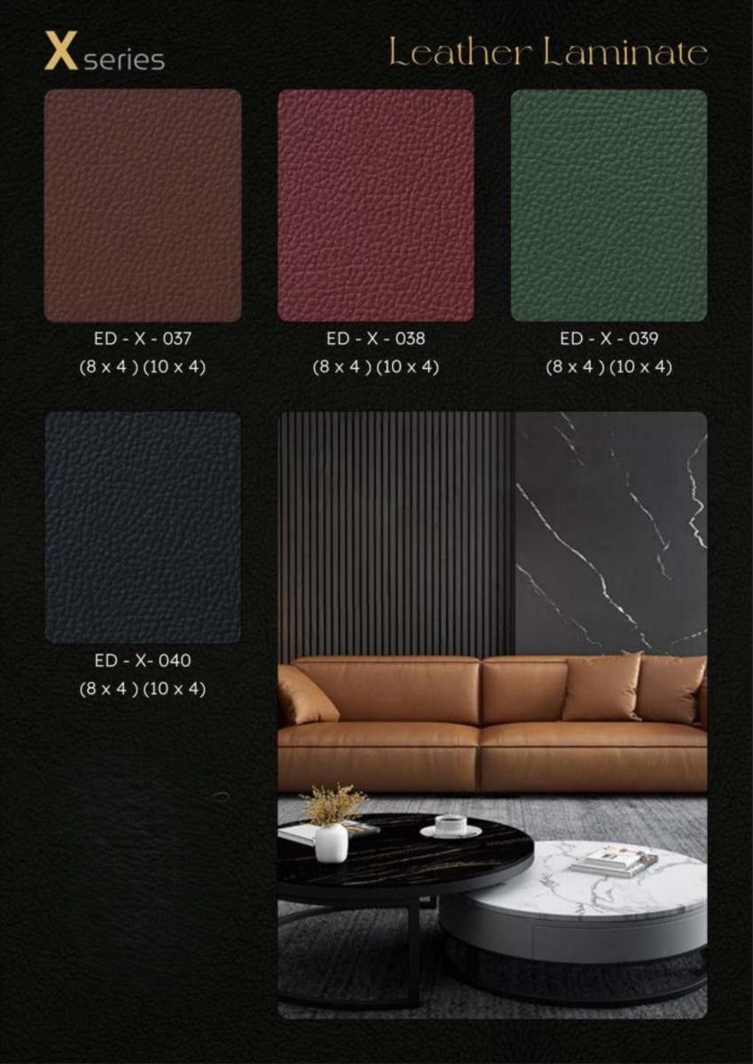 XYA Leather Laminate Catalog Page
